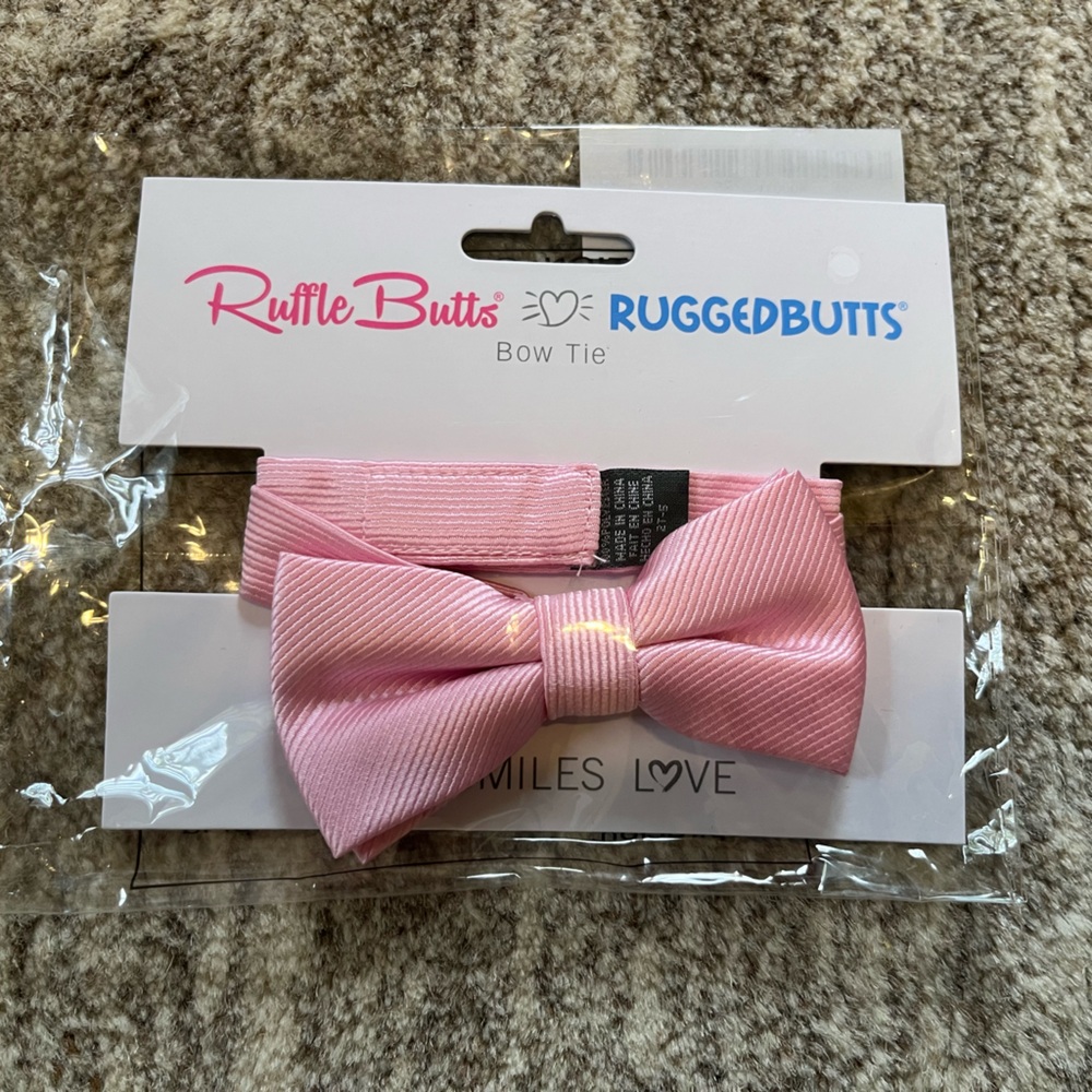 Free with purchase - RuggedButts Pink Bow Tie 2T-5